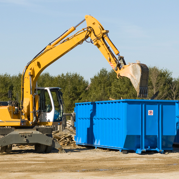 can i choose the location where the residential dumpster will be placed in Elmwood MA